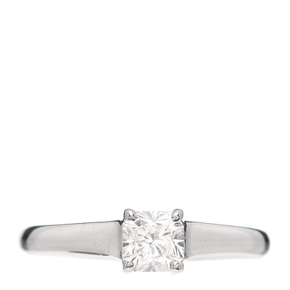 Tiffany Platinum Diamond .46ct Solitaire Lucida Engagement Ring 50 5.5 1 of 6