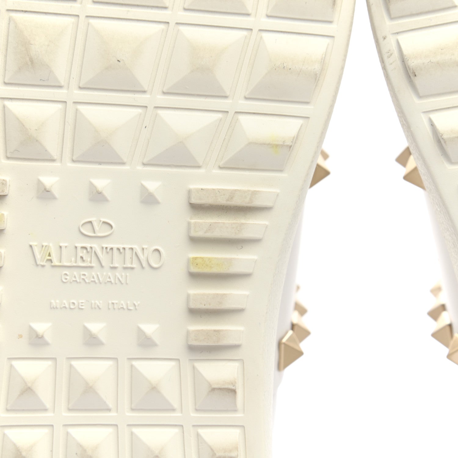 Valentino Garavani Calfskin Rockstud Untitled Open Sneakers 38 White 12 of 13