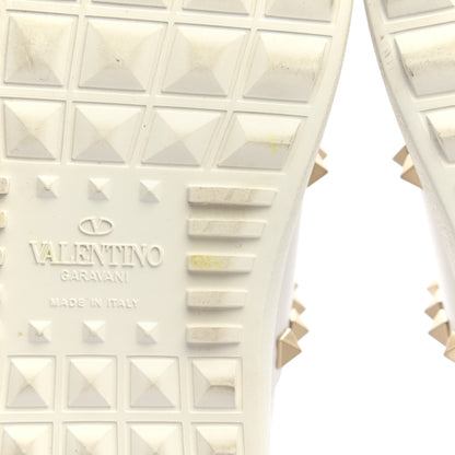 Valentino Garavani Calfskin Rockstud Untitled Open Sneakers 38 White 12 of 13