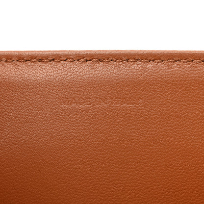 Celine Natural Calfskin Leopard Print Triomphe Jacquard Canvas Medium Triomphe Bag Natural Tan 7 of 12