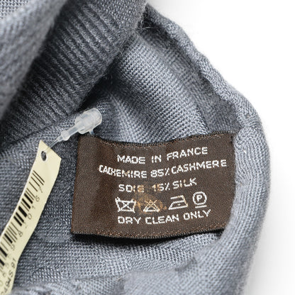 Hermes Cashmere Silk New Libris Stole Gris Souris 3 of 4