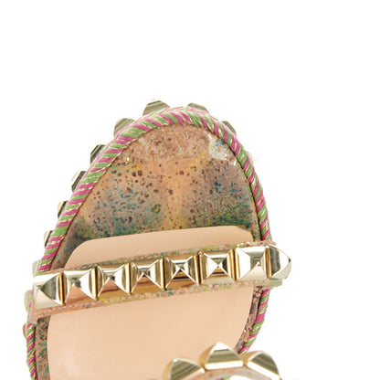Christian Louboutin Cork Bloom Print Cataclou 140 Wedge Sandals 36 Multicolor 8 of 8