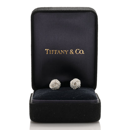 Tiffany Sterling Silver Twist Knot Earrings 5 of 5