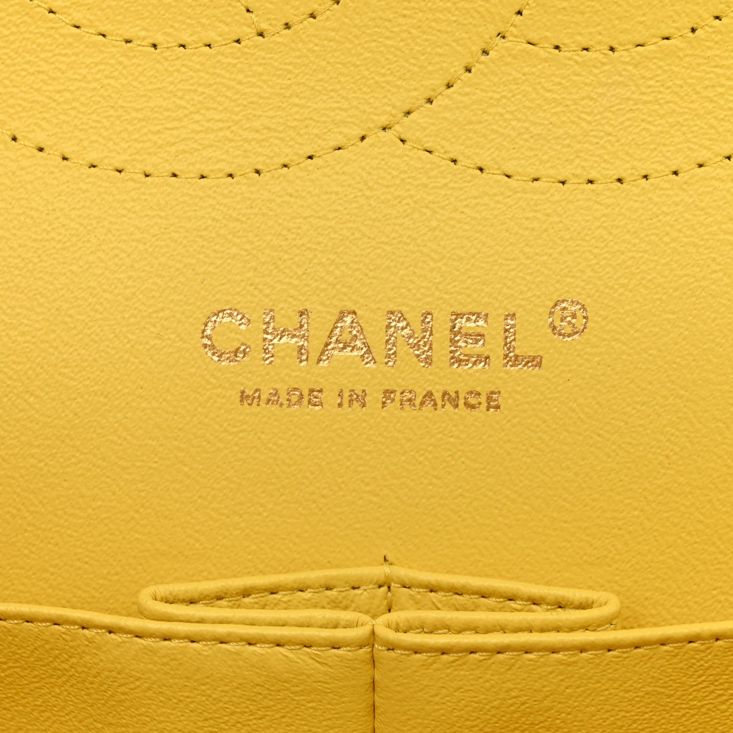 Chanel Lambskin Quilted Jumbo Double Flap Yellow 6 of 11