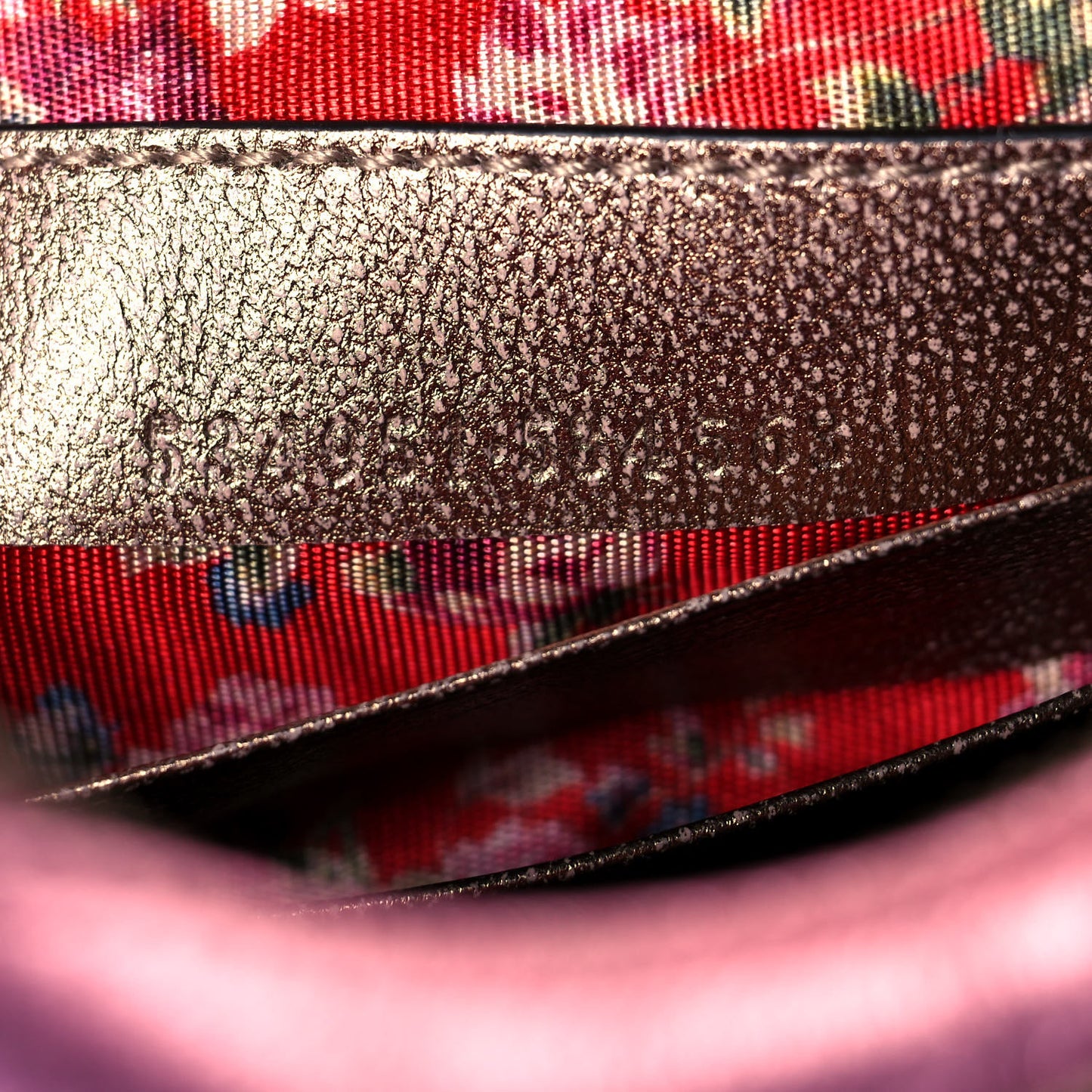 Laminated Nappa Trapuntata Mini Zumi Dome Shoulder Bag Rosa Lago Rame