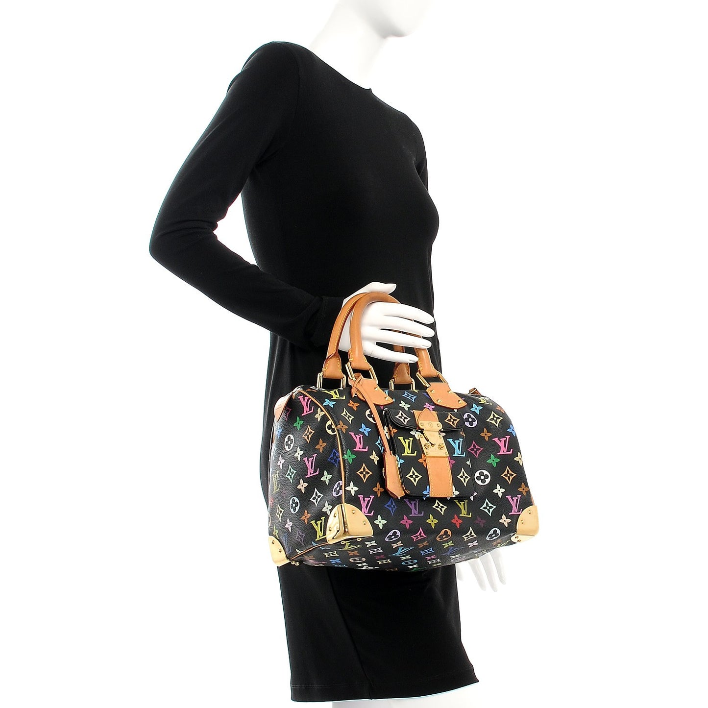 Monogram Multicolor Speedy 30 Black