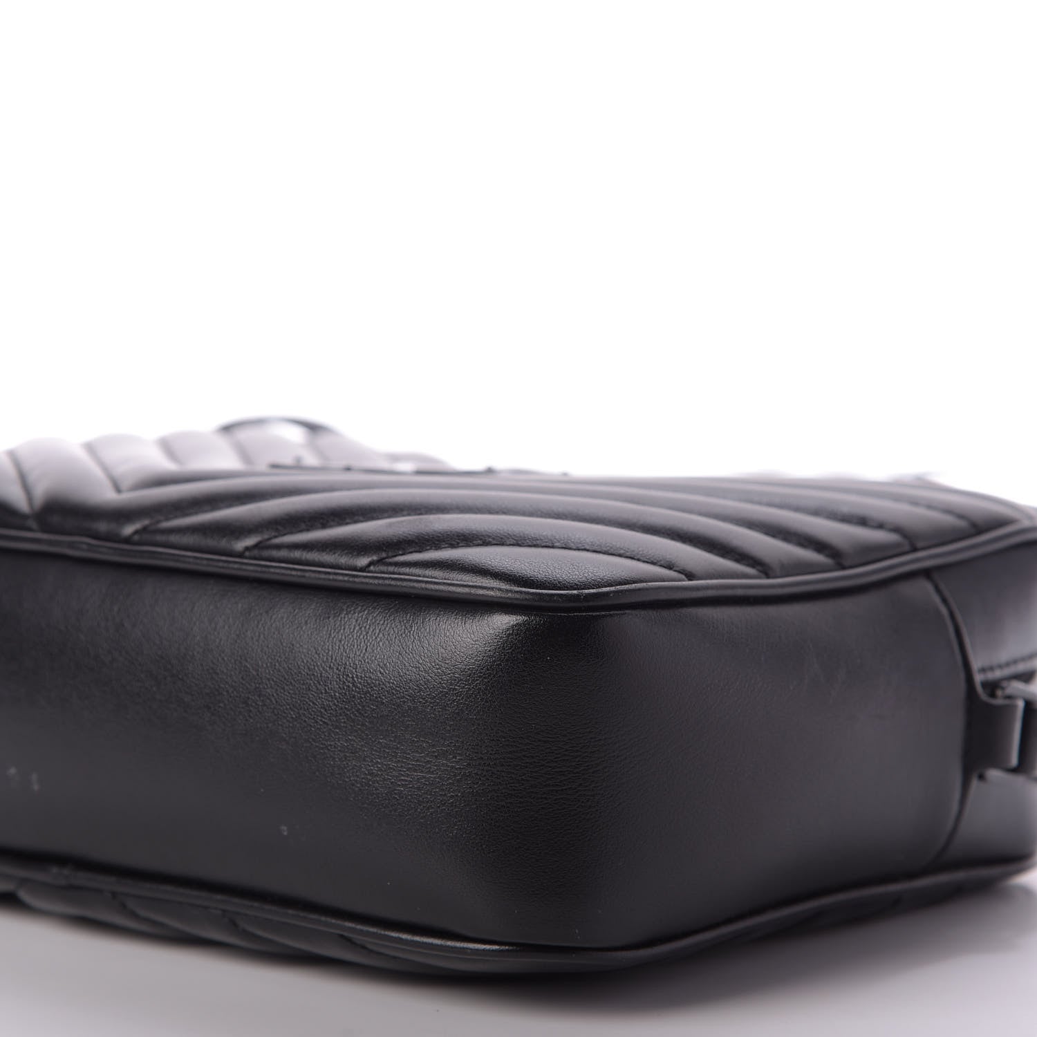 Saint Laurent Calfskin Matelasse Monogram Lou Camera Bag Black 7 of 9