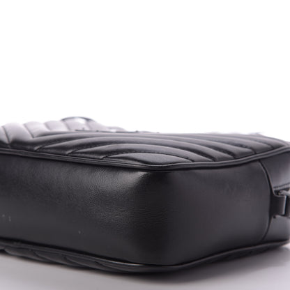 Saint Laurent Calfskin Matelasse Monogram Lou Camera Bag Black 7 of 9