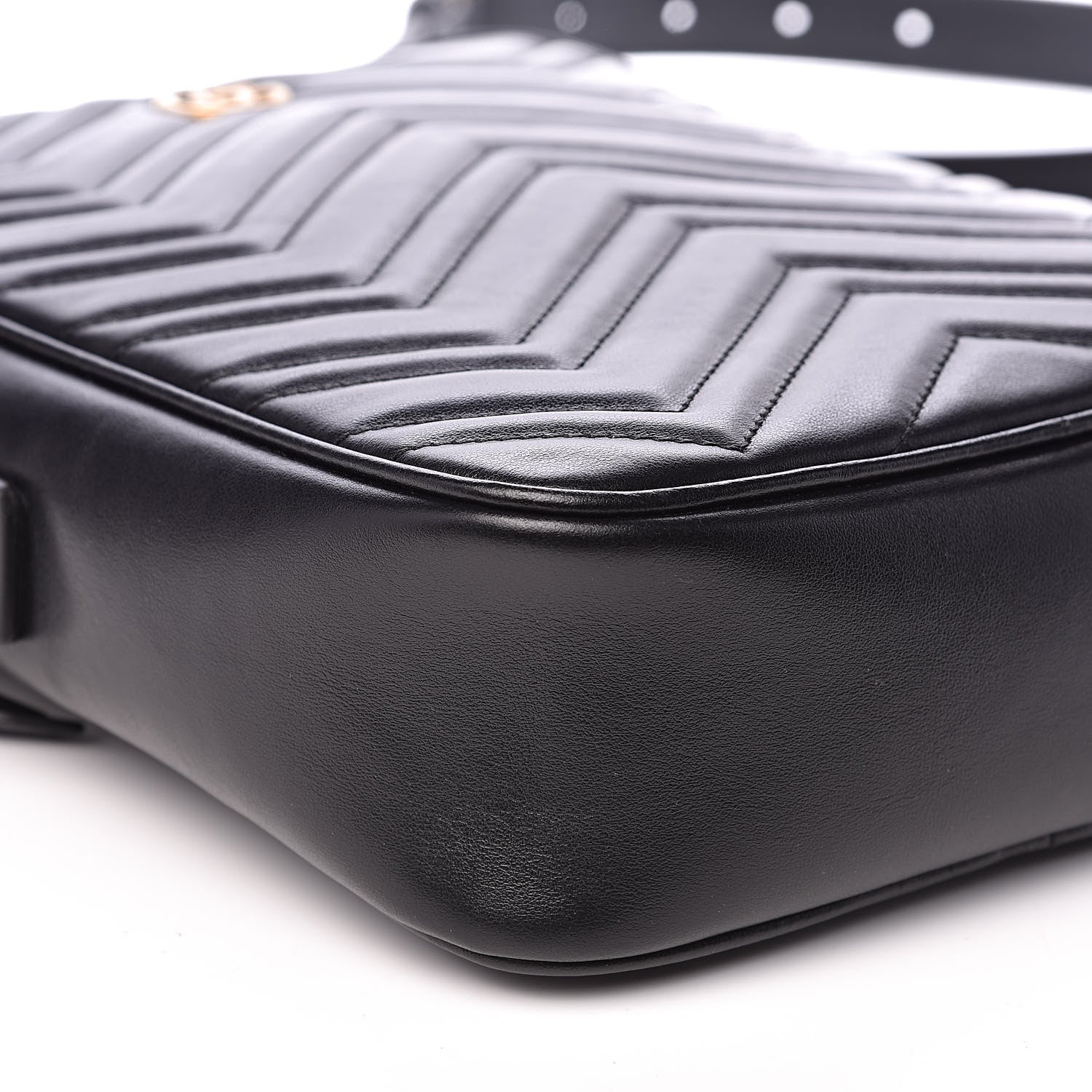 Gucci Calfskin Matelasse GG Marmont Travel Bag Black 8 of 10
