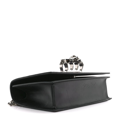 Alexander McQueen Calfskin Knuckle Shoulder Bag Black 4 of 14