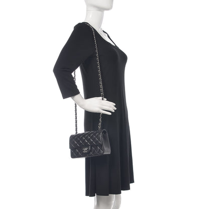 Chanel Lambskin Quilted Mini Rectangular Flap Black 2 of 13