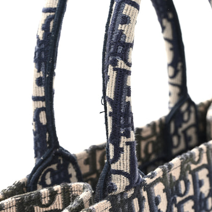 Christian Dior Oblique Small Book Tote Blue Multicolor 11 of 12