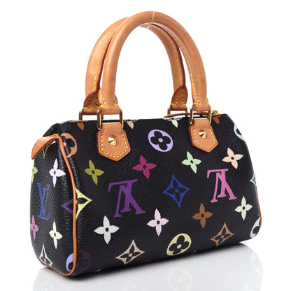 Louis Vuitton Monogram Multicolor Mini Sac HL Speedy Black 3 of 6