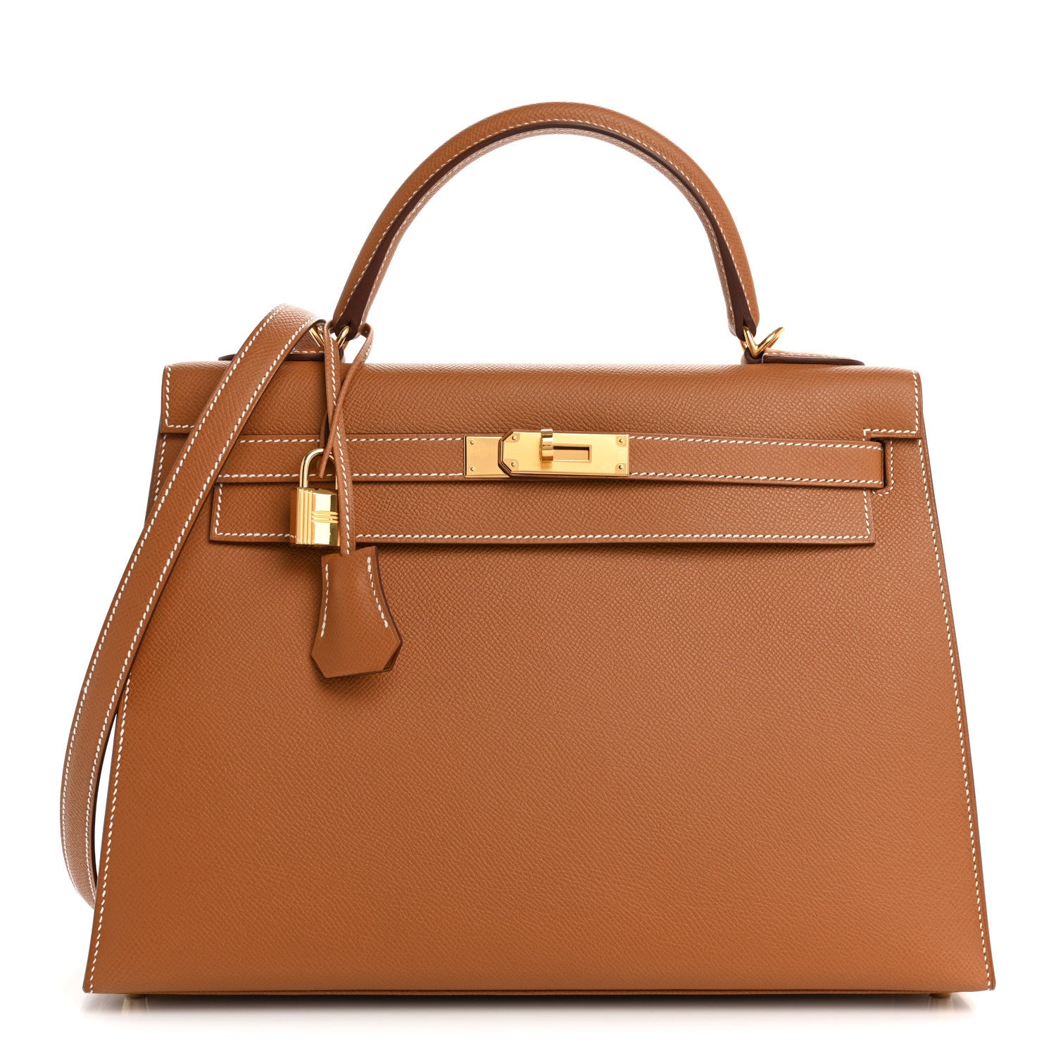 Hermes Epsom Kelly Sellier 32 Gold 1 of 11
