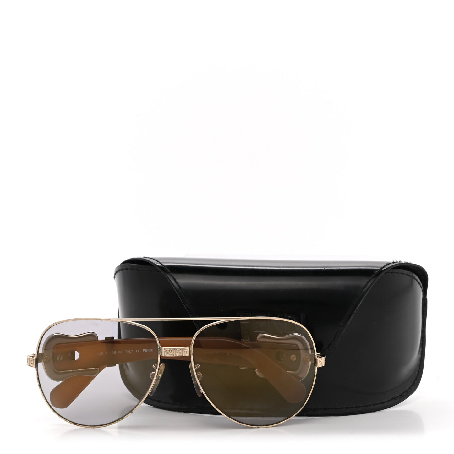 Buckle Aviator Sunglasses FS411 Gold