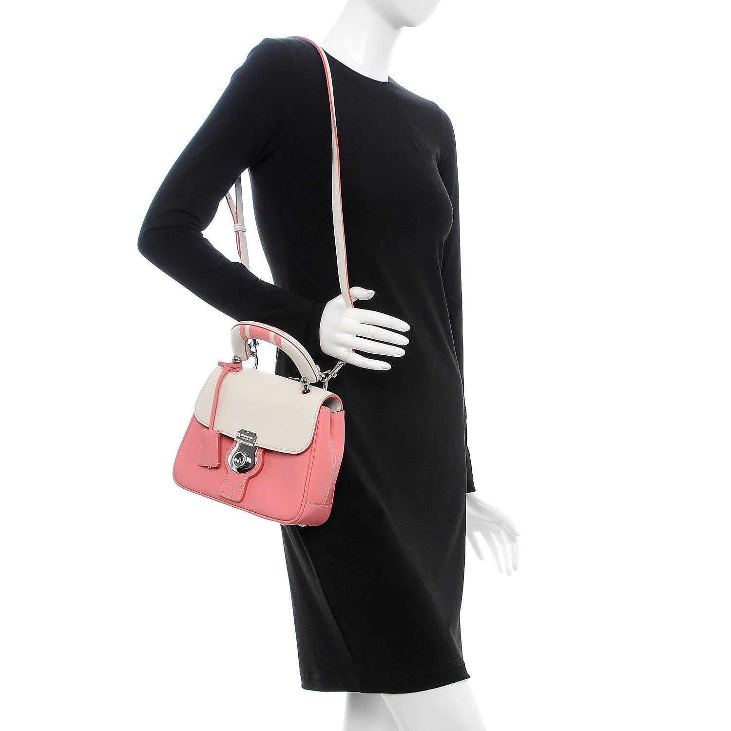Burberry Trench Calfskin Small DK88 Top Handle Bag Sugar Pink Natural 2 of 7