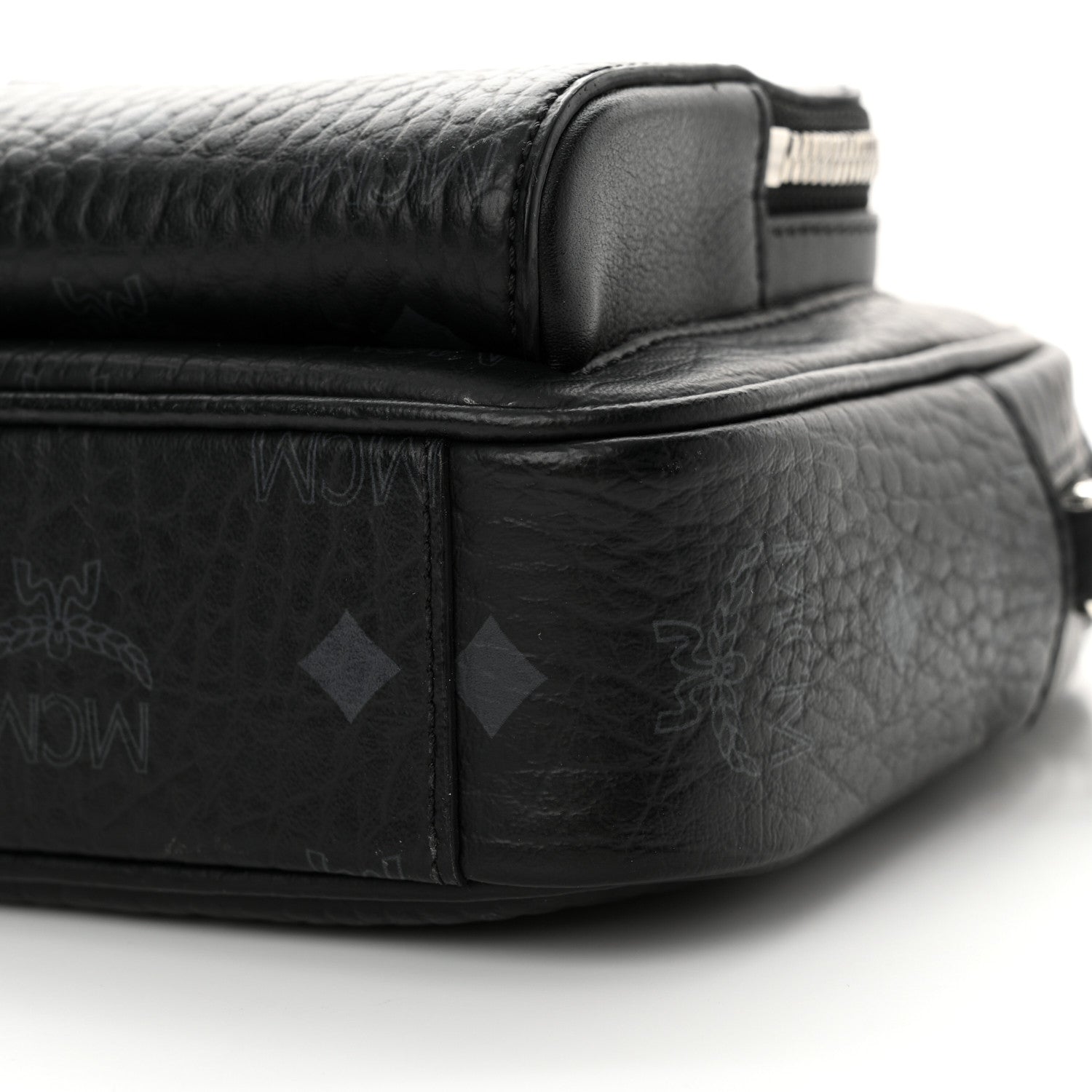 MCM Visetos Camera Crossbody Bag Black 9 of 11