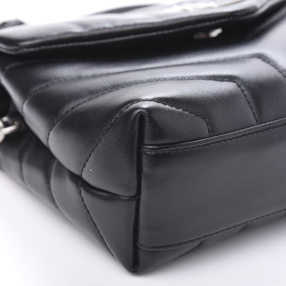 Saint Laurent Calfskin Y Quilted Monogram Toy Loulou Crossbody Bag Black 8 of 12