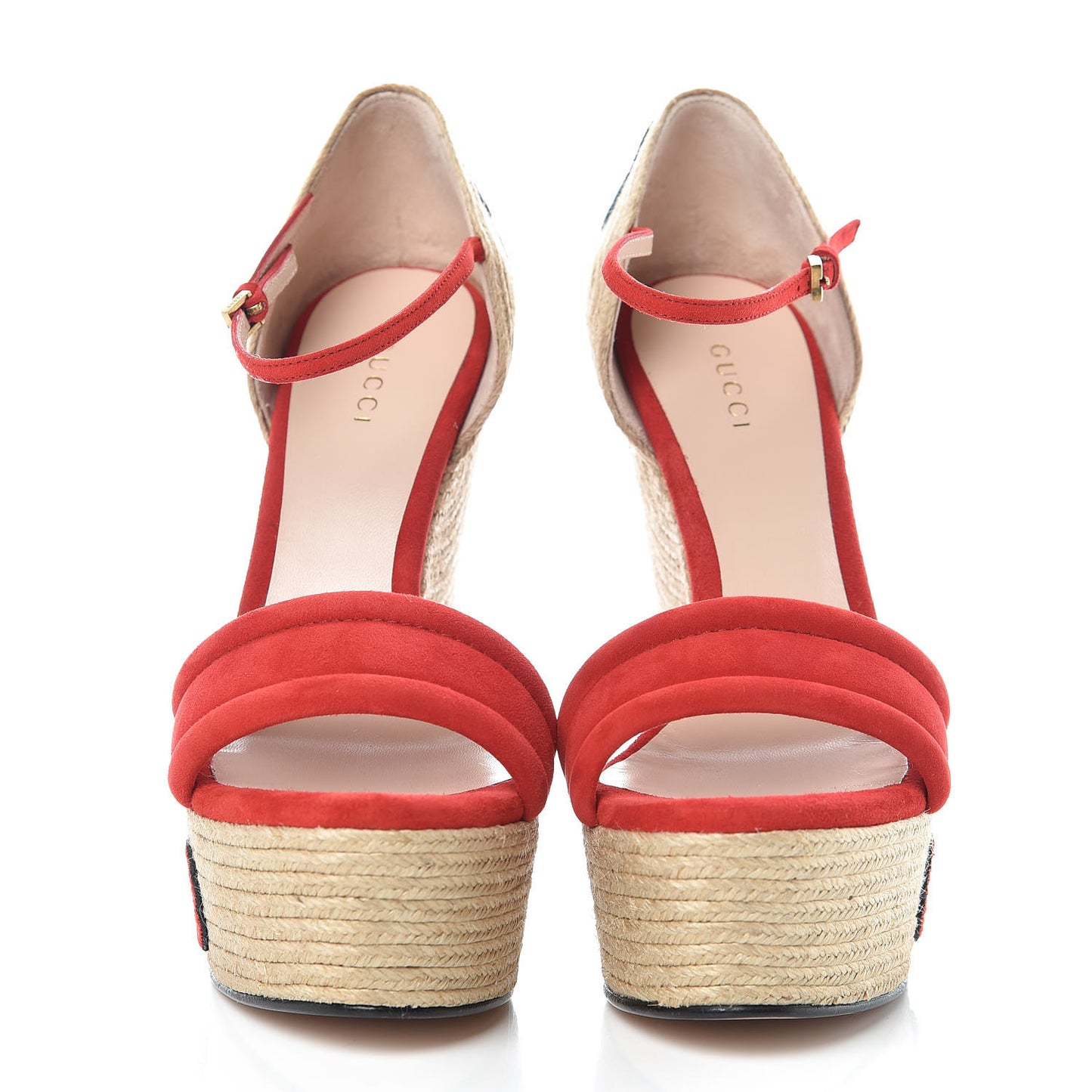 Kid Scamosciato Ophelia Espadrille Platform Wedge Sandals 37.5 Hibiscus Rd
