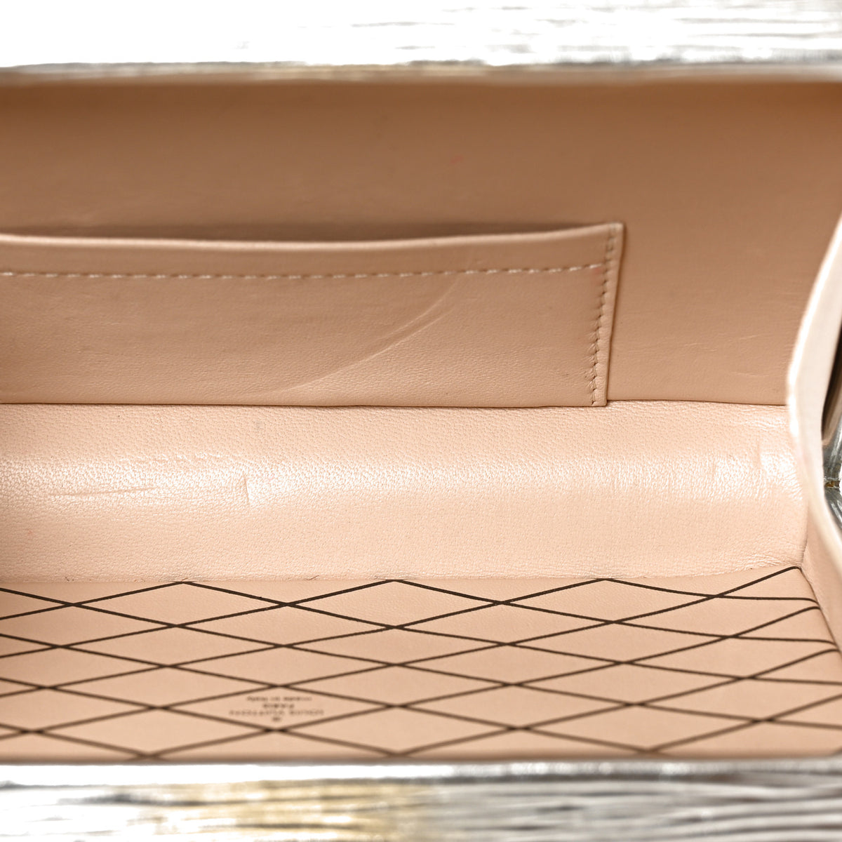 Metallic Epi Petite Malle Silver