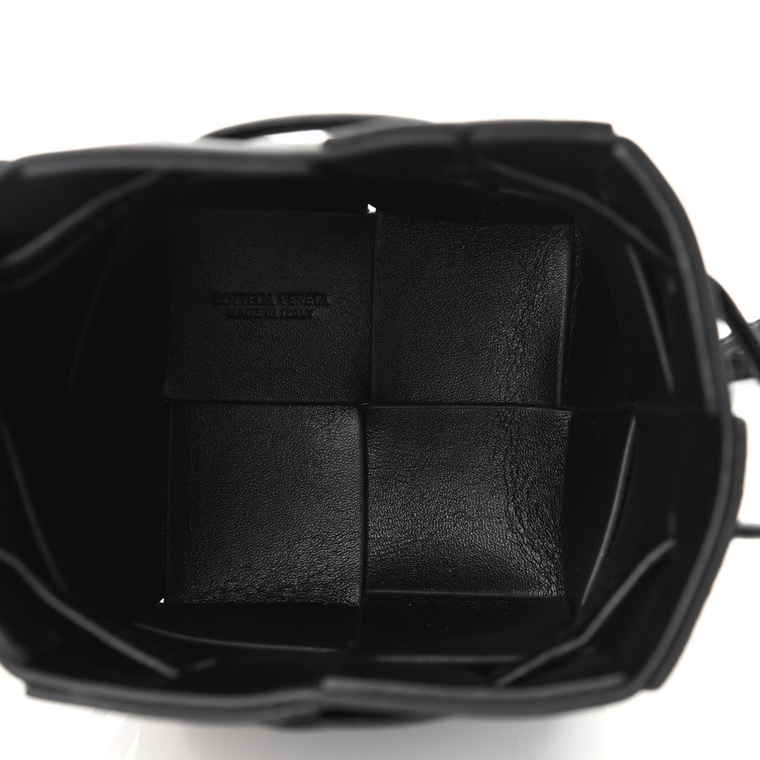 Bottega Veneta Nappa Maxi Intrecciato Mini Cassette Bucket Bag Black 5 of 9