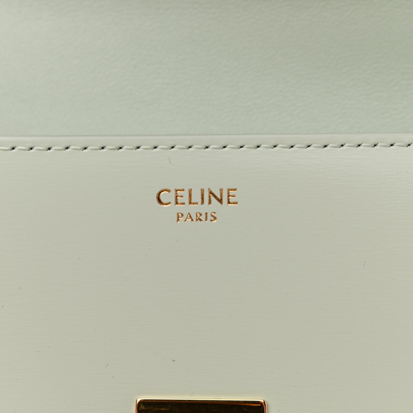 Shiny Calfskin Triomphe Chain Shoulder Bag Jade
