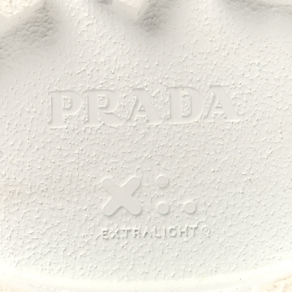 Prada Foam Rubber Triangle Logo Monolith 55mm Cage Sandals 35 White 8 of 10