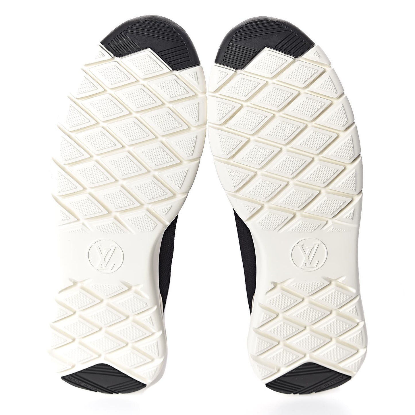 Stretch Fabric LV Black Heart Sock Sneaker 41 Black