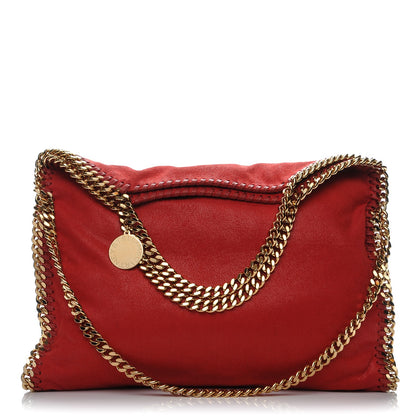 Stella McCartney Shaggy Deer Falabella Small Fold Over Tote Chilli 1 of 7