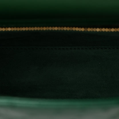 Christian Dior Ostrich Small Lady Dior Green 5 of 9
