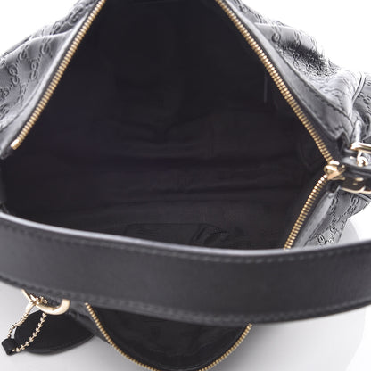Gucci Guccissima Medium Sukey Hobo Black 7 of 9
