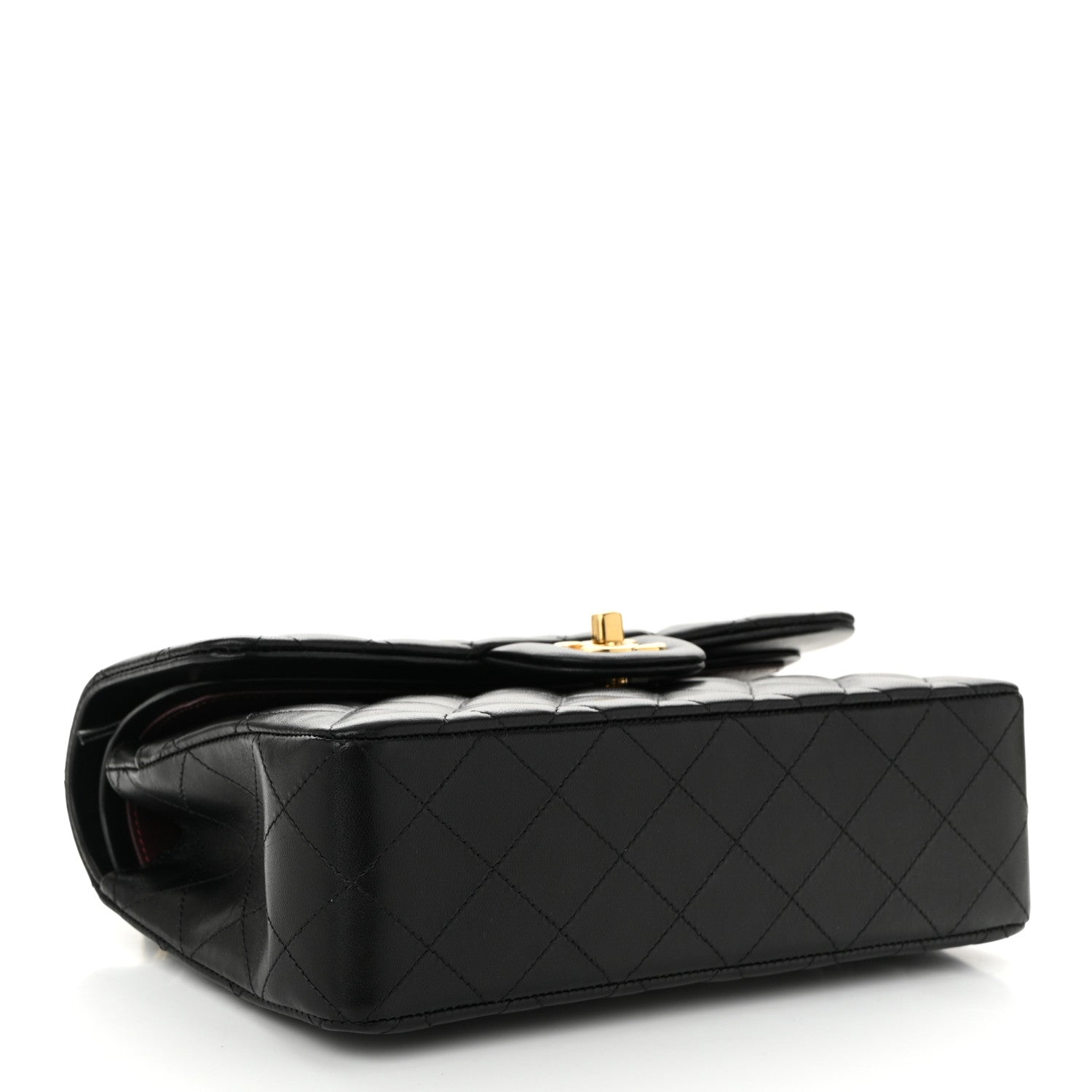 Chanel Lambskin Quilted Small Double Flap Black 4 of 11