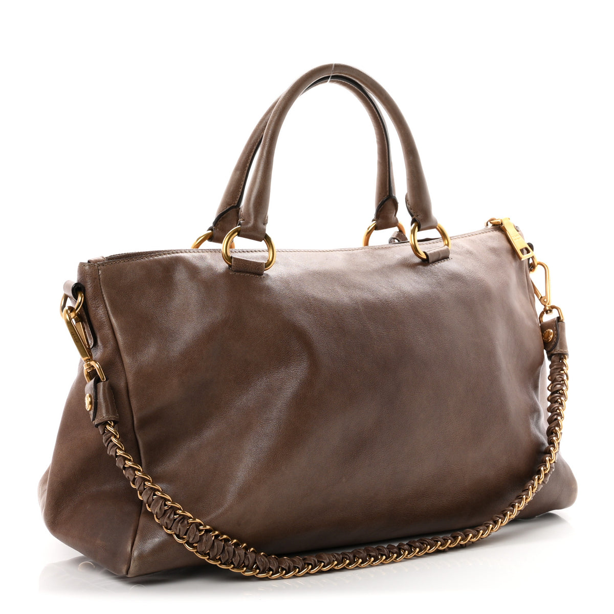 Soft Calf Shopping Tote Bambu