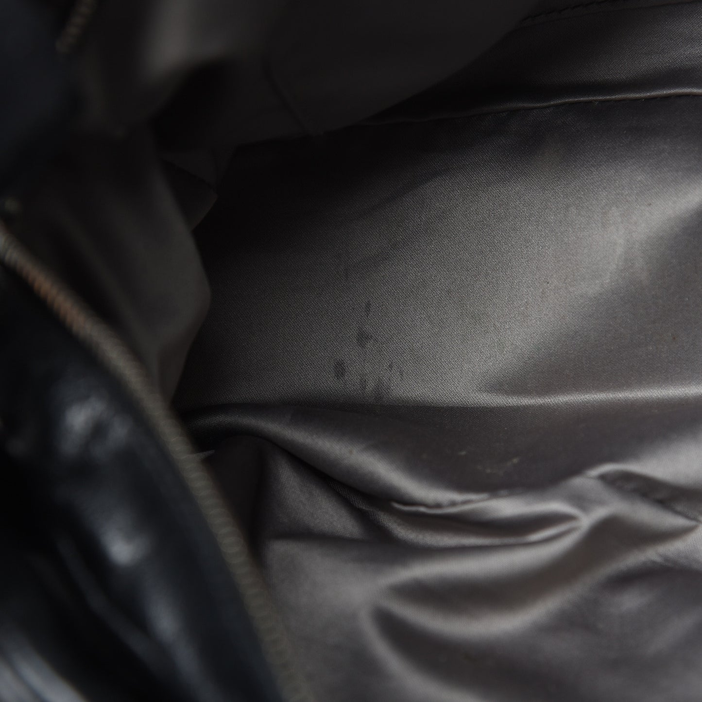 Glazed Calfskin Twisted Tote Black