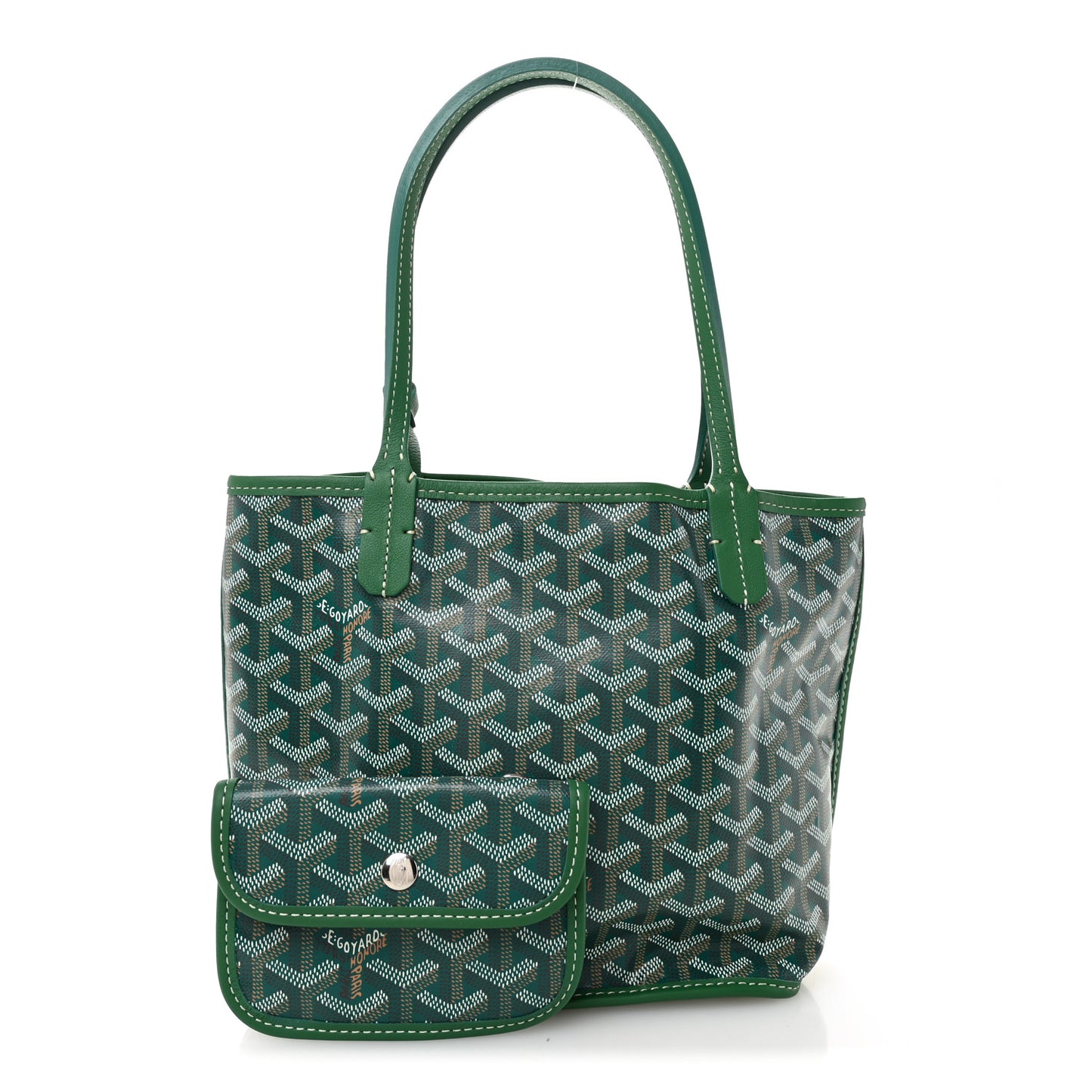 Goyardine Reversible Mini Anjou Green