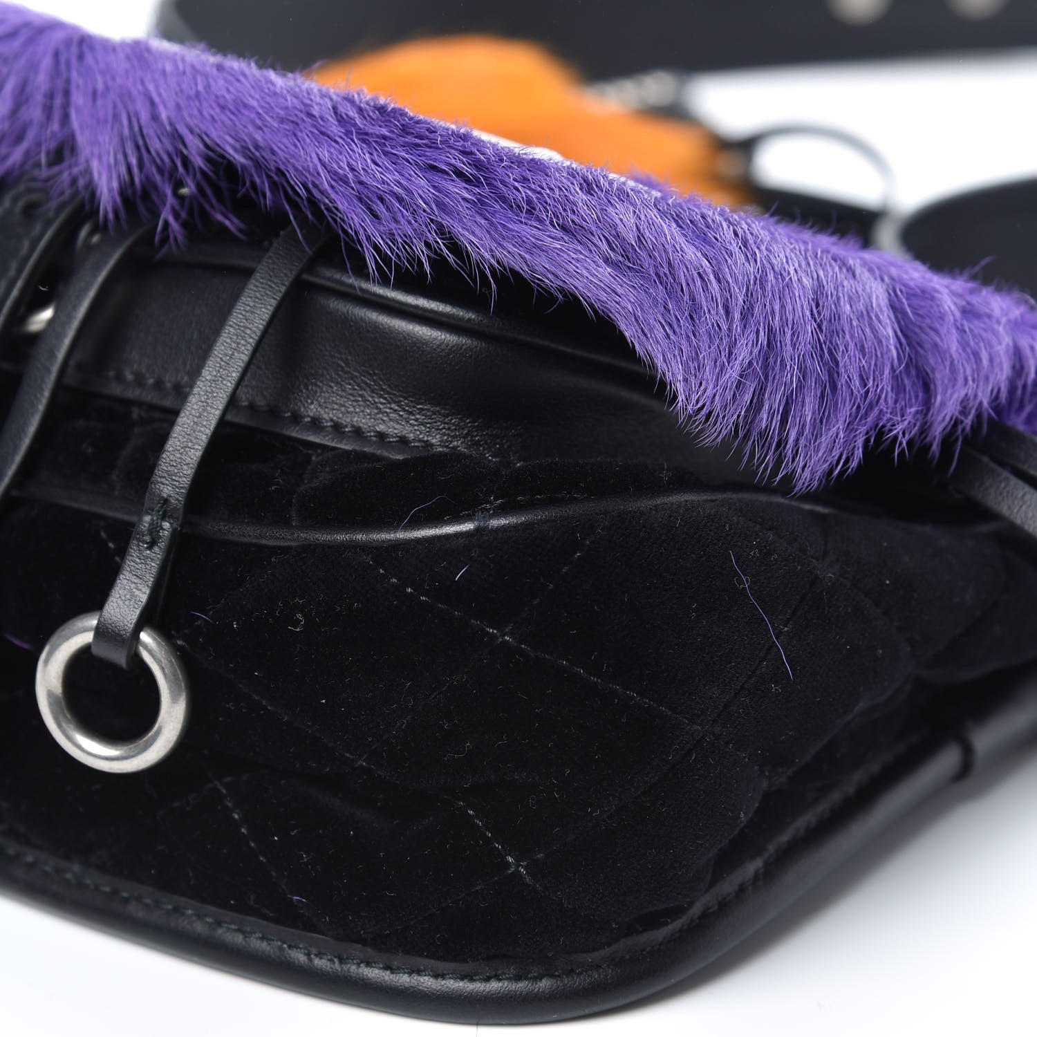 Prada Calf Hair Velluto Corsaire Antic Crossbody Bag Giacinto Black 8 of 9