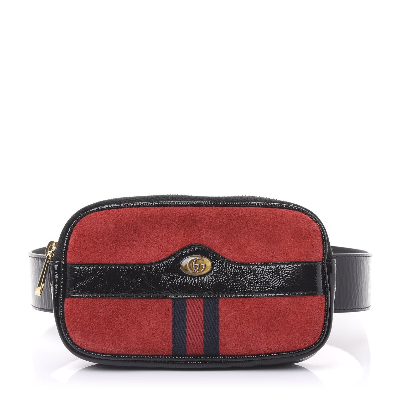 Gucci Suede Patent Ophidia Belted iPhone Case 80 32 Hibiscus Red 1 of 10