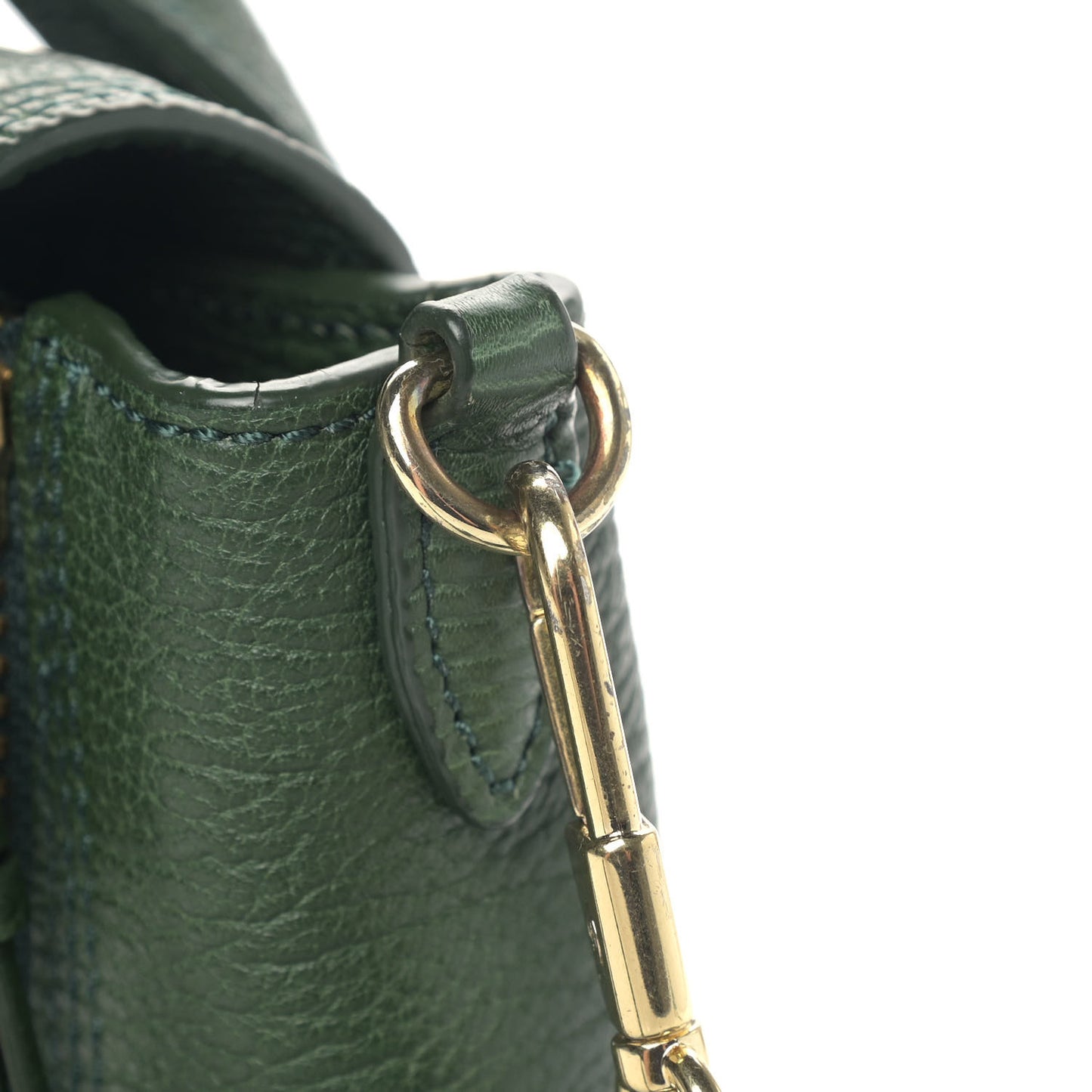 Textured Calfskin Mini Pashli Satchel Jade