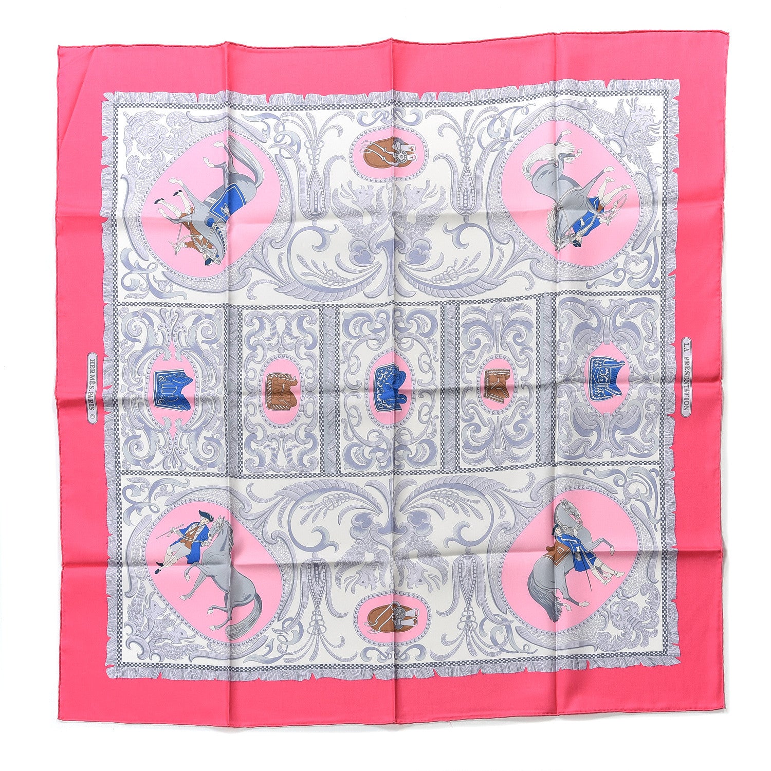 Hermes Silk La Presentation Scarf 90 1 of 4