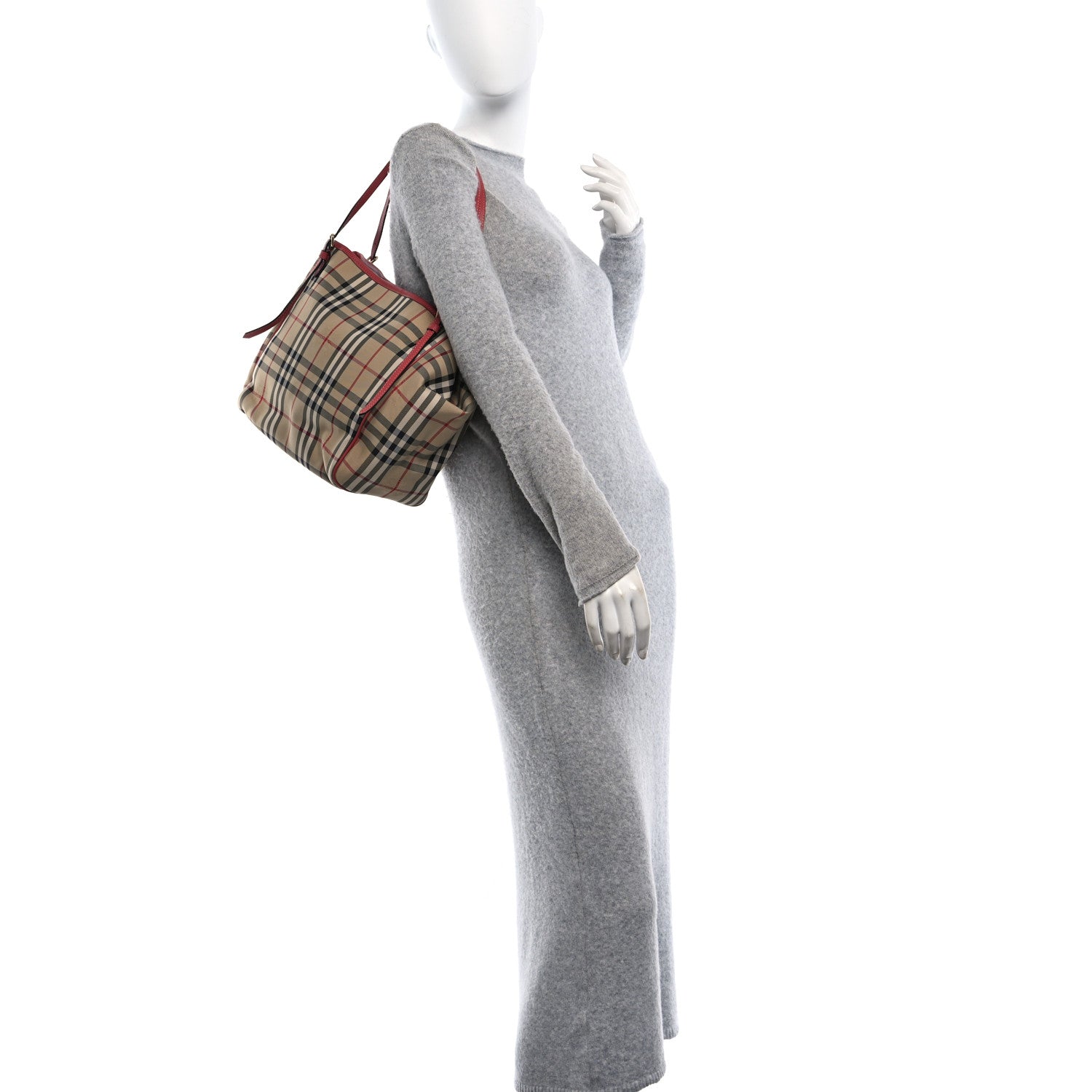 Burberry Horseferry Check Small Canterbury Tote Antique Rose 2 of 11
