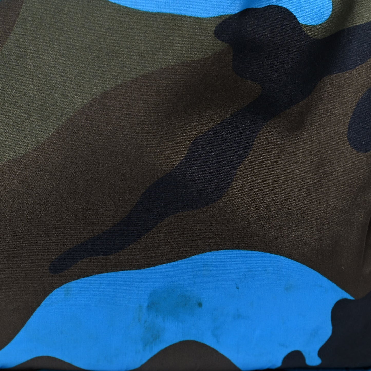 Nylon Camouflage Backpack Green Blue Fluo