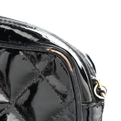 Chanel Patent Quilted Tassel Camera Case Black 13 of 13