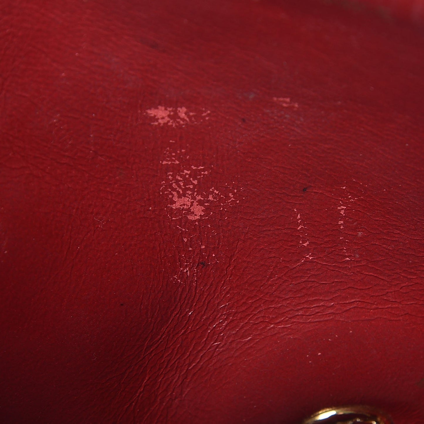Lambskin Quilted Small Single Flap Red