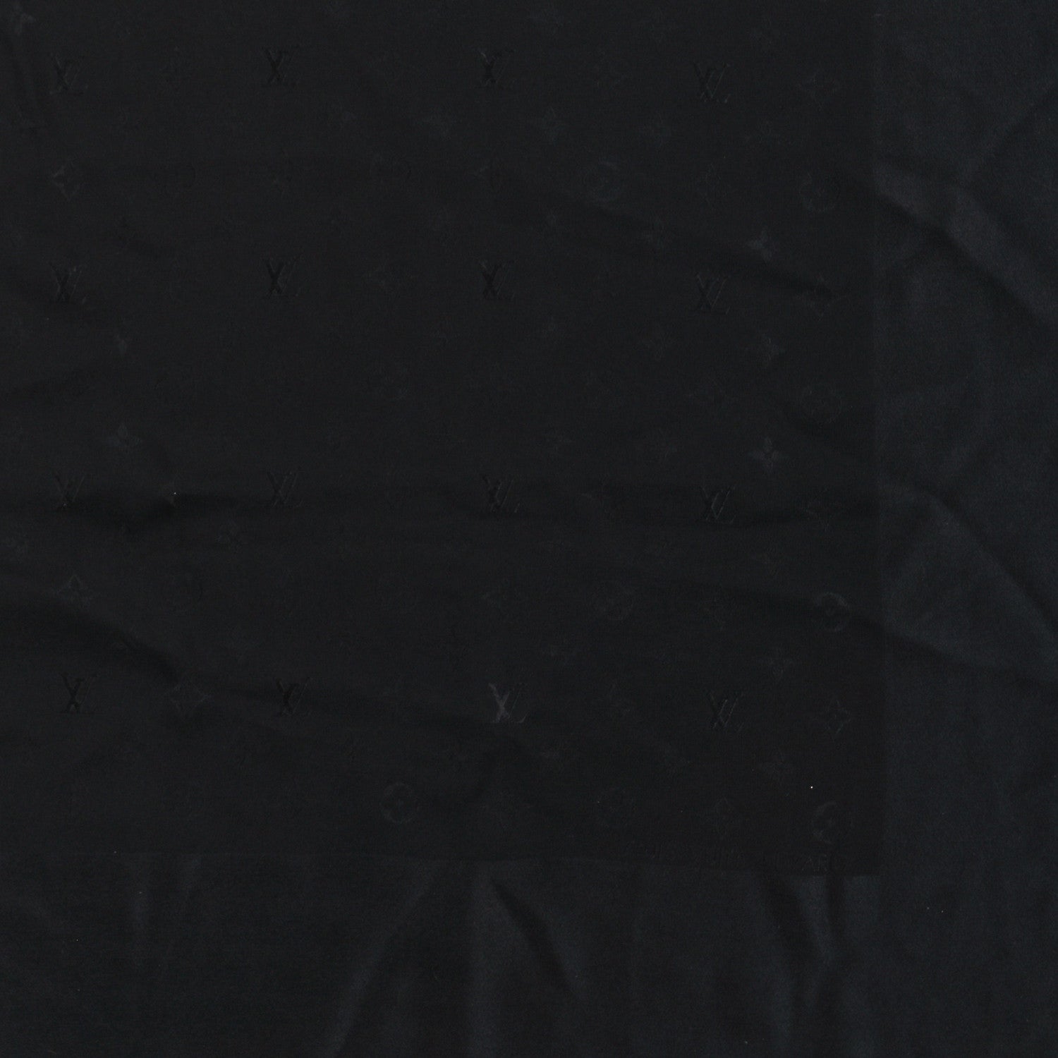 Louis Vuitton Silk Monogram Monaco Square Scarf Black 2 of 4