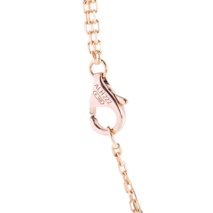 Cartier 18K Pink Gold 2 Diamond LOVE Necklace 5 of 9