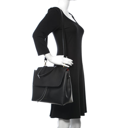 Mansur Gavriel Calfskin Lady Bag Black Flamma 2 of 6
