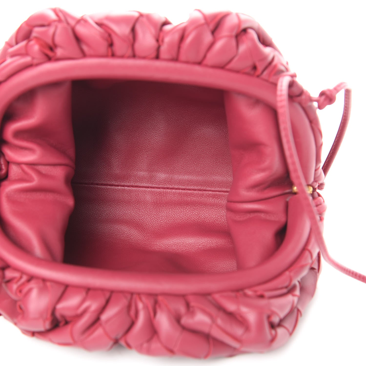 Bottega Veneta Nappa Intrecciato The Mini Pouch Amaranto 5 of 10