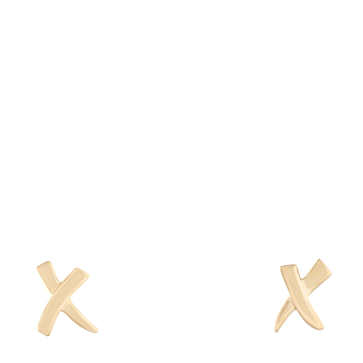 Tiffany 18K Yellow Gold Paloma's Graffiti X Earrings 1 of 4