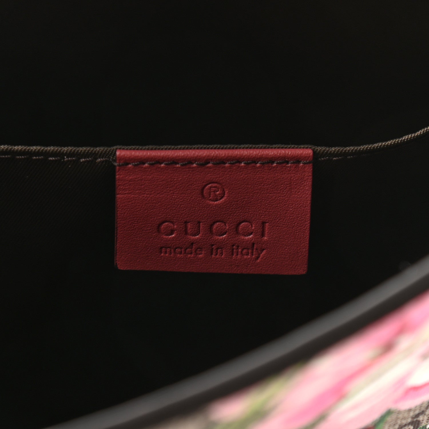 Gucci GG Supreme Monogram Blooms Large Cosmetic Case Beige Multicolor Dry Rose 6 of 7