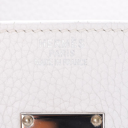 Hermes Taurillon Clemence JPG Birkin 42 White 13 of 25